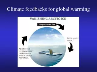 Climate feedbacks for global warming
