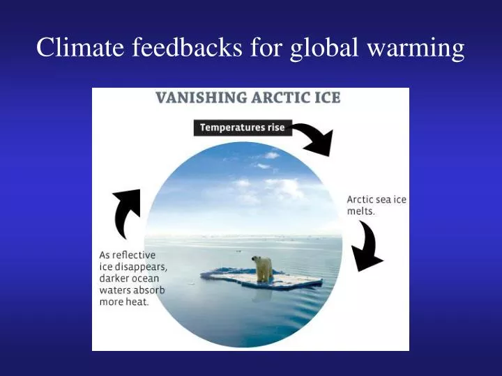 climate feedbacks for global warming