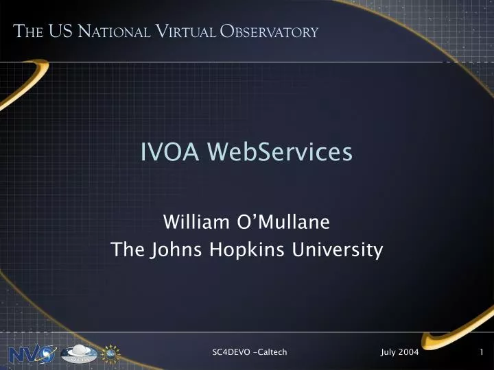 ivoa webservices