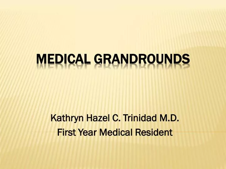 kathryn hazel c trinidad m d first year medical resident