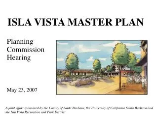 ISLA VISTA MASTER PLAN