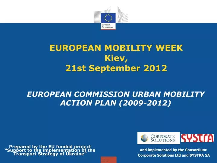 european mobility week kiev 21st september 2012