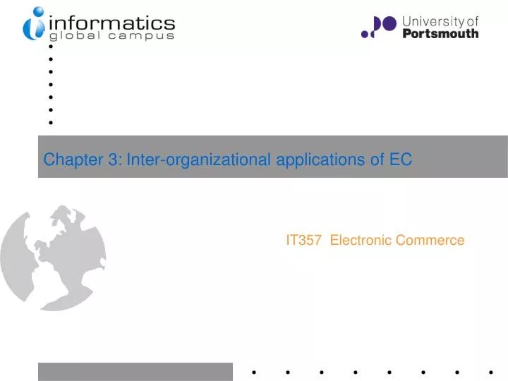 chapter 3 inter organizational applications of ec