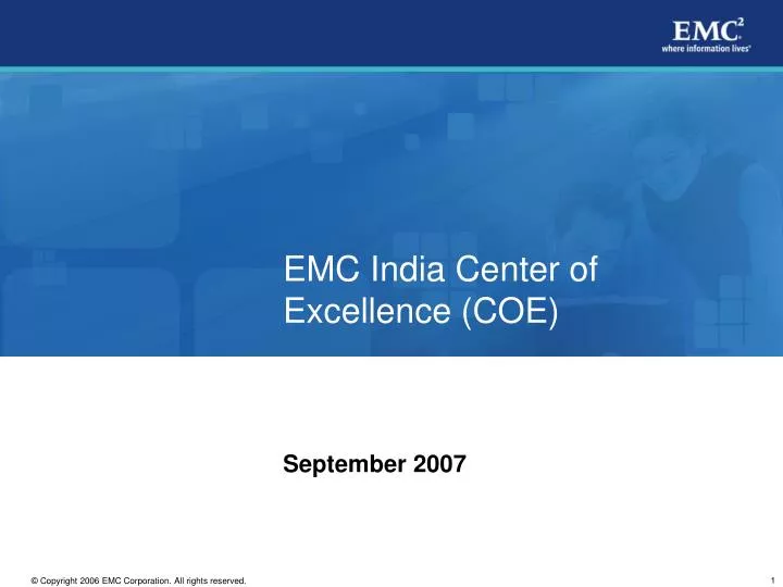 emc india center of excellence coe