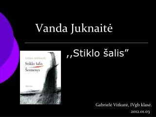 vanda juknait