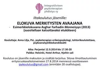 iltakoulutus j senille