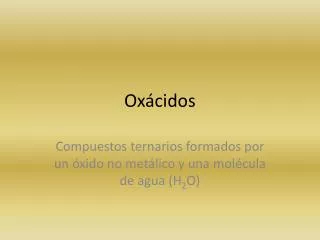 ox cidos