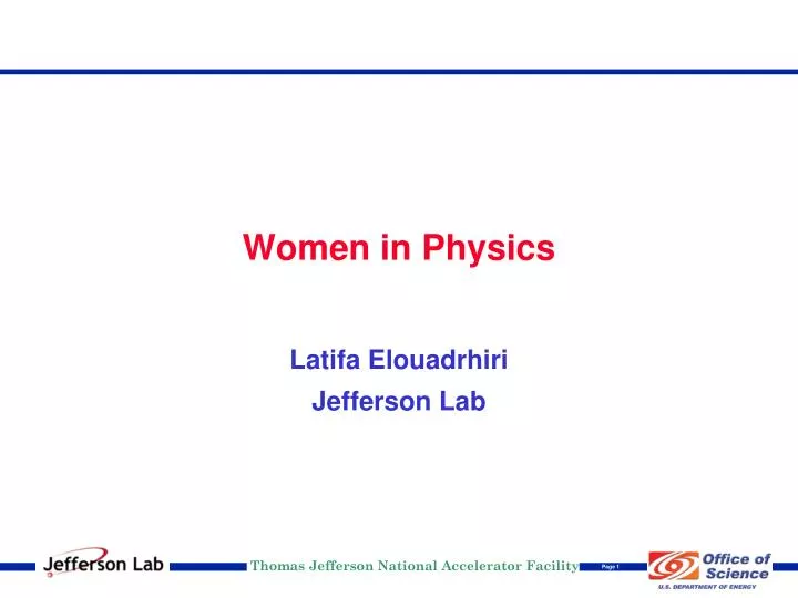 women in physics