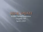 Legal Update - slide 1