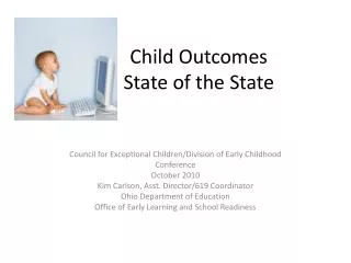 Child Outcomes State of the State