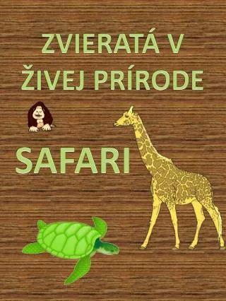 zvierat v ivej pr rode