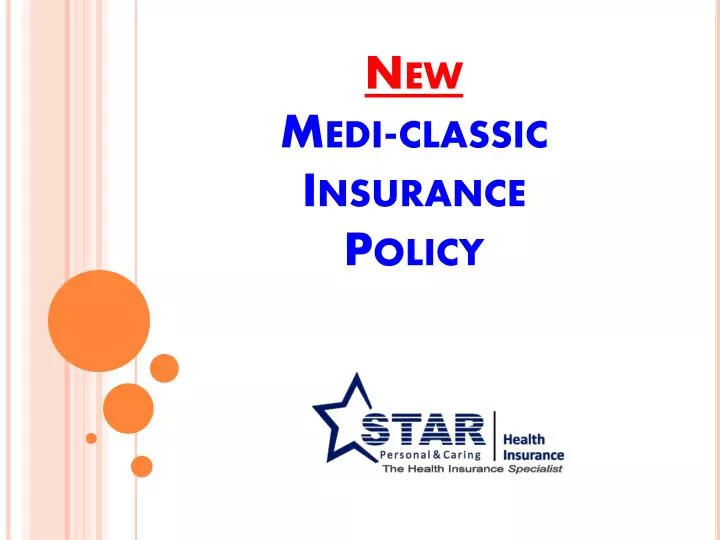 new medi classic insurance policy