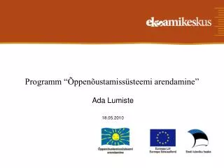 programm ppen ustamiss steemi arendamine