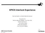 EPICS Interlock Experience