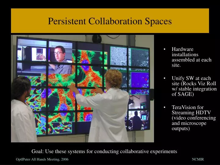 persistent collaboration spaces