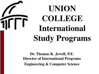 UNION COLLEGE International Study Programs