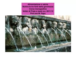 alimentazione e salute