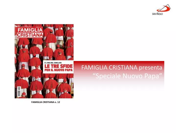 famiglia cristiana presenta speciale nuovo papa