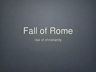 Fall of Rome