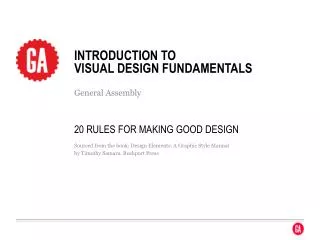 Introduction to visual design fundamentals