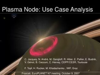 Plasma Node: Use Case Analysis