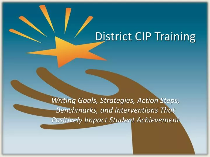 district cip training