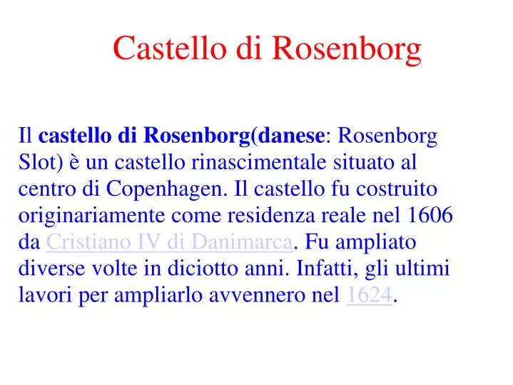castello di rosenborg