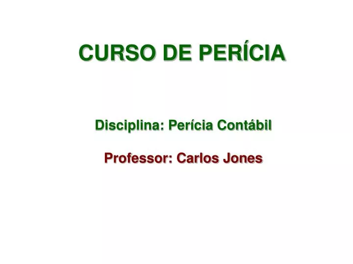 curso de per cia