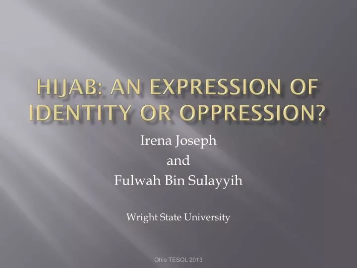 hijab an expression of identity or oppression