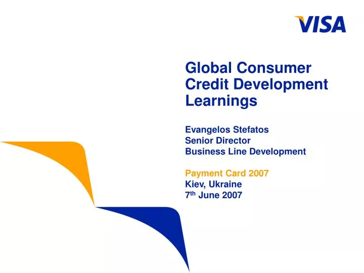 global consumer credit development learnings