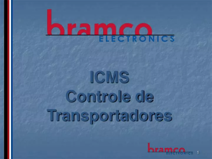 icms controle de transportadores