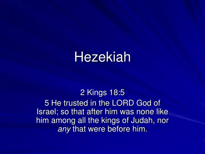 hezekiah