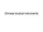 Chinese musical instruments - slide 1