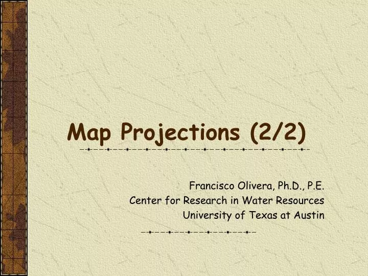 map projections 2 2