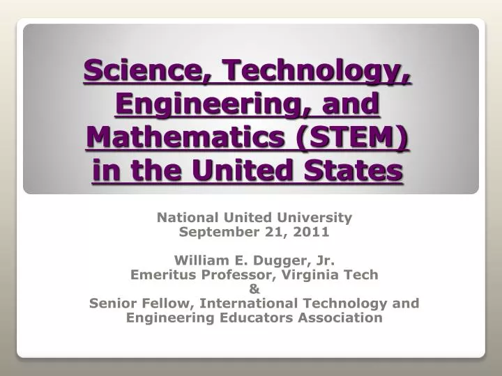 science technology engineering and mathematics stem in the united states