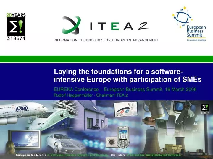 laying the foundations for a software intensive europe with participation of smes