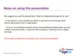 Notes on using this presentation - slide 1