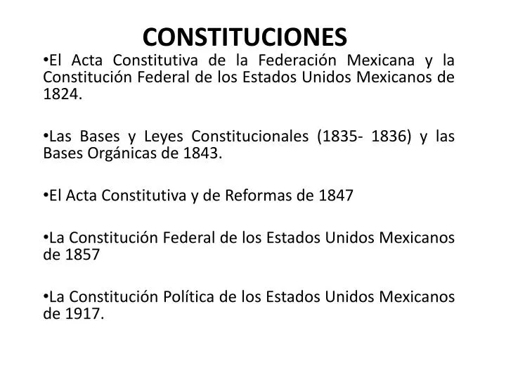 constituciones