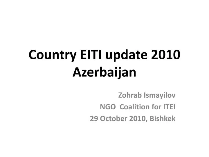 country eiti update 2010 azerbaijan