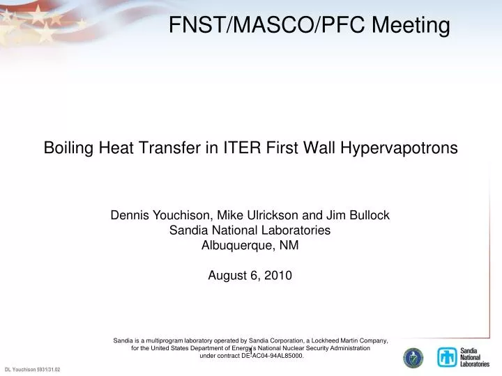 boiling heat transfer in iter first wall hypervapotrons