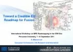 Toward a Credible EU Roadmap for Fusion - slide 1