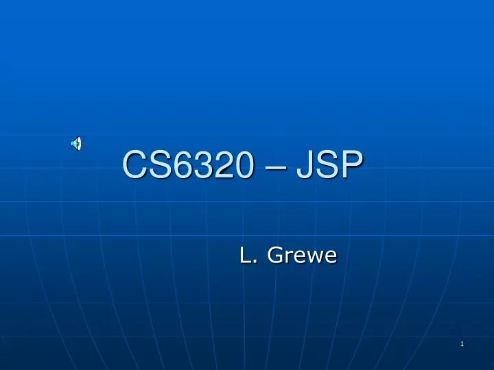 cs6320 jsp