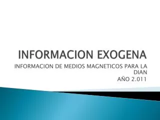 informacion exogena