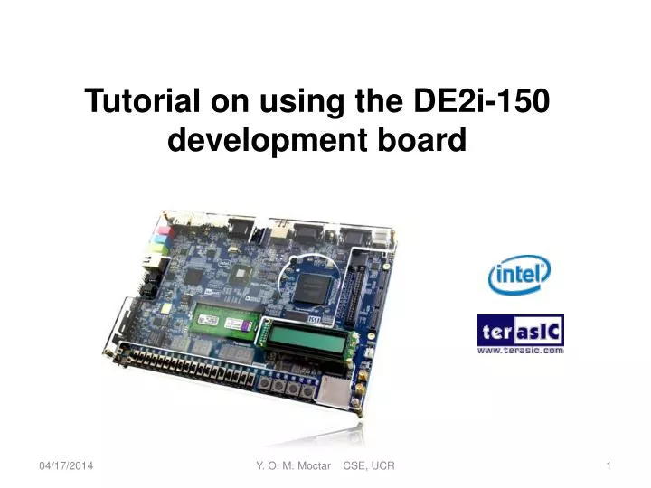 tutorial on using the de2i 150 development board