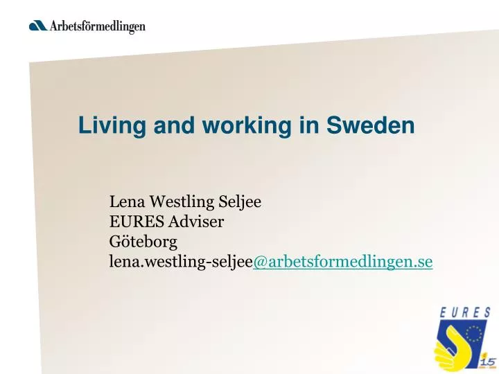 living and working in sweden