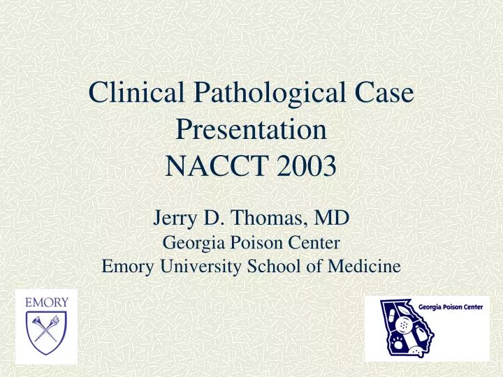clinical pathological case presentation nacct 2003