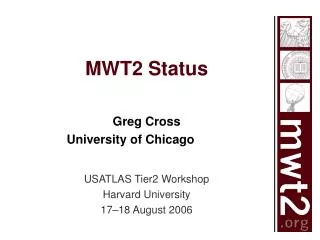MWT2 Status