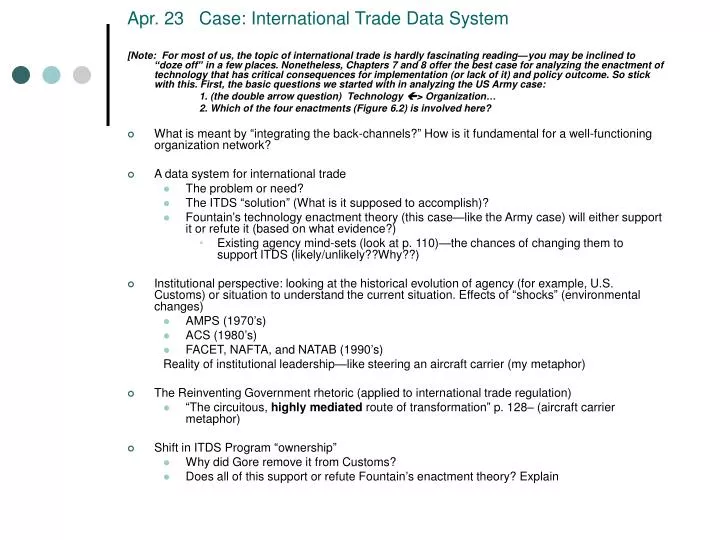 apr 23 case international trade data system