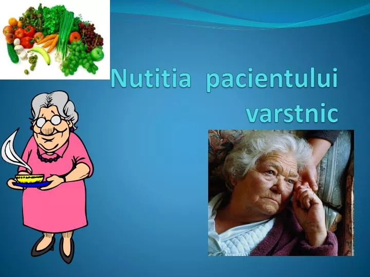 nutitia pacientului varstnic