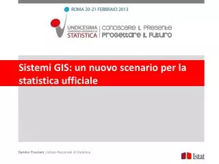 sistemi gis un nuovo scenario per la statistica ufficiale